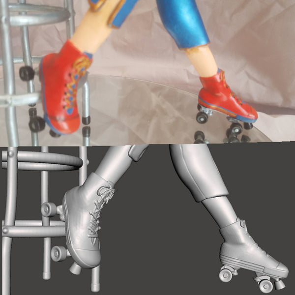 Bombshell Pinups Captain Marvel 3D Model Ready to Print STL