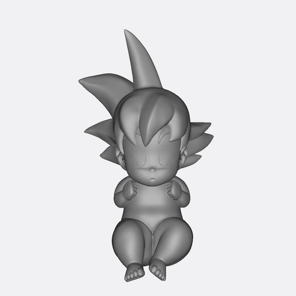Baby Goku Figure 3D Model Ready to Print