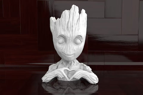 Baby Groot Heart 3D Model Ready to Print STL