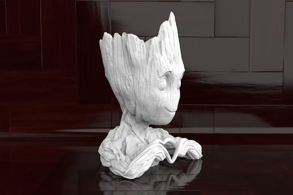 Baby Groot Heart 3D Model Ready to Print STL