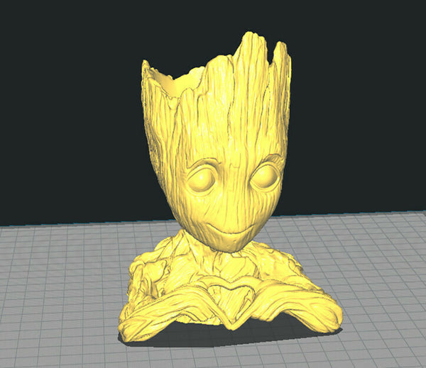 Baby Groot Heart 3D Model Ready to Print STL