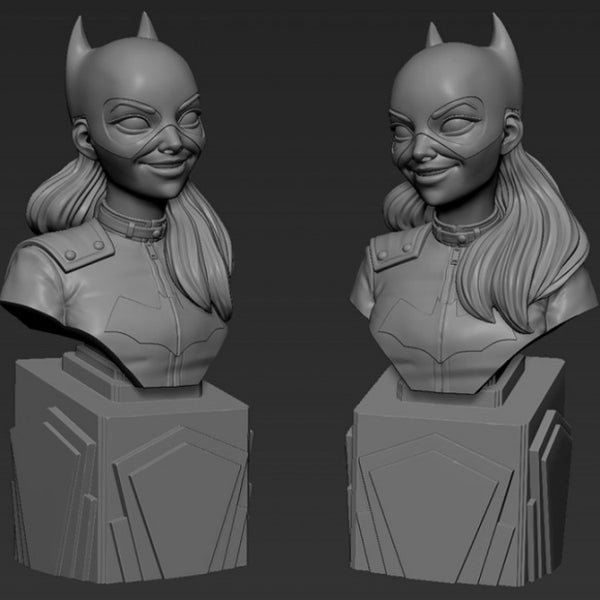 Batgirl Bust 3D Model Ready to Print