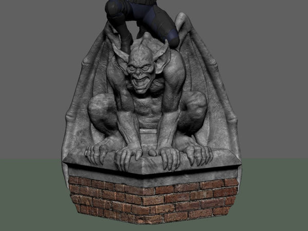 Batgirl Statue of the Devil 3D Model Ready to Print