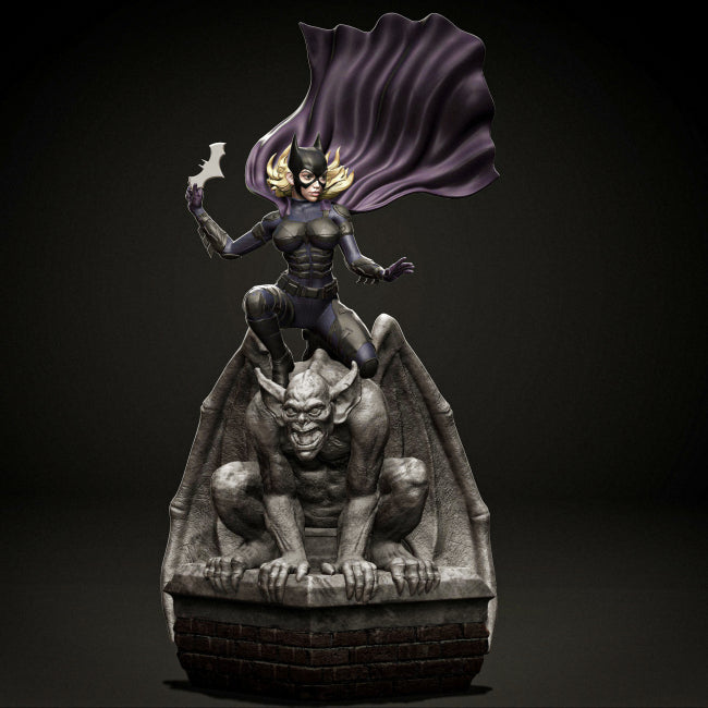 Batgirl Statue of the Devil 3D Model Ready to Print