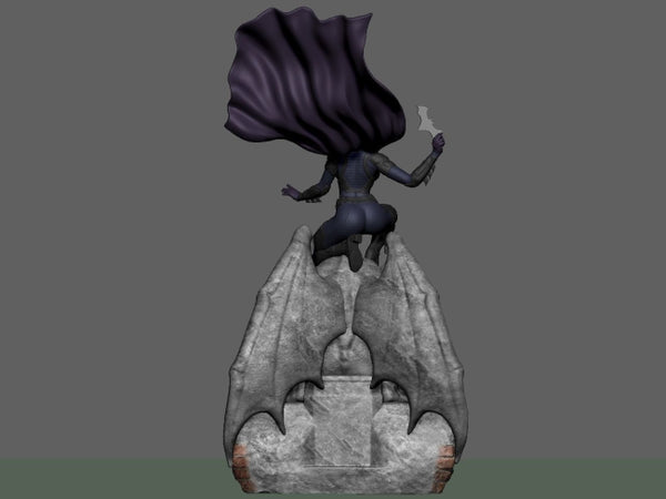 Batgirl Statue of the Devil 3D Model Ready to Print
