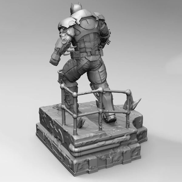 Batman  Arkham Origins XE Suit Statue 3D Model Ready to Print