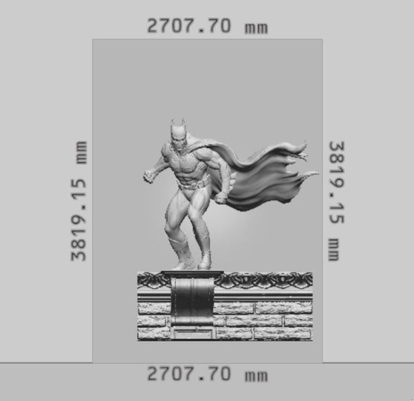 Batman Comic Book Cover 3D Model Ready to Print