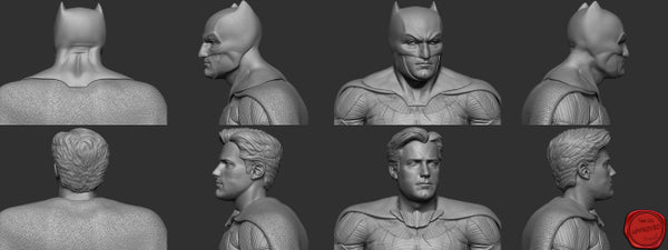 Batman Dc Comic Statues 30cm-12in 3D Model Ready to Print