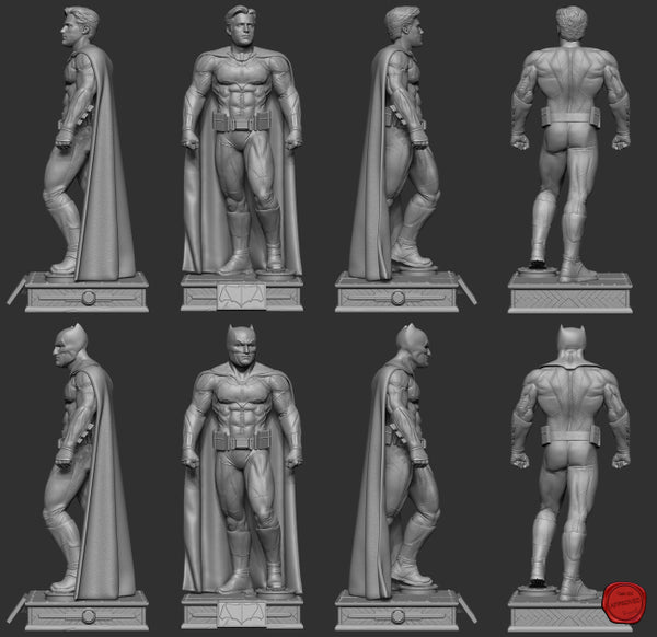 Batman Dc Comic Statues 30cm-12in 3D Model Ready to Print