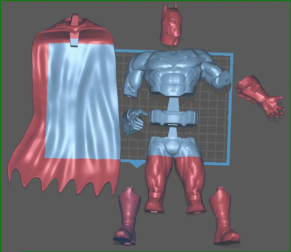 Batman and Kids Batman Family 3D Model Ready to Print