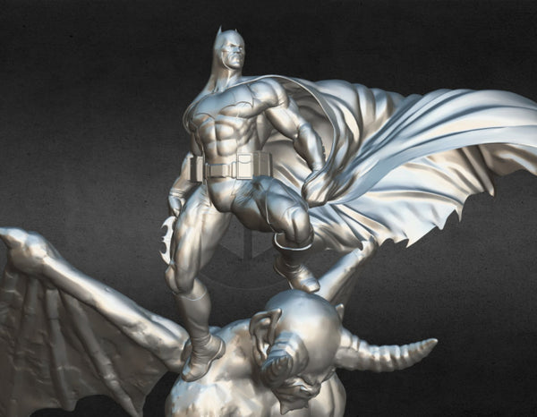 Batman on Devil 3D Model Ready to Print