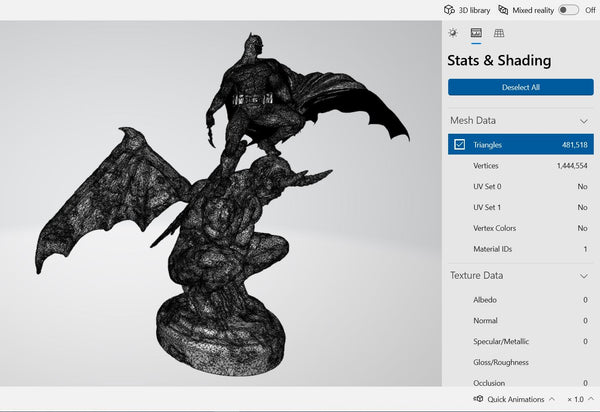 Batman on Devil 3D Model Ready to Print