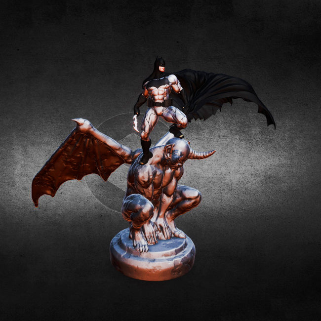Batman on Devil 3D Model Ready to Print