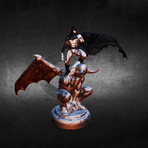 Batman on Devil 3D Model Ready to Print
