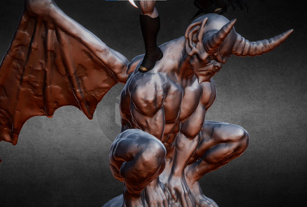 Batman on Devil 3D Model Ready to Print