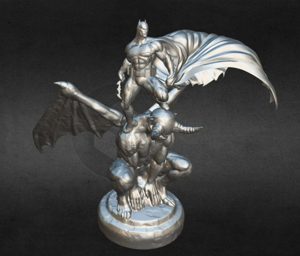 Batman on Devil 3D Model Ready to Print