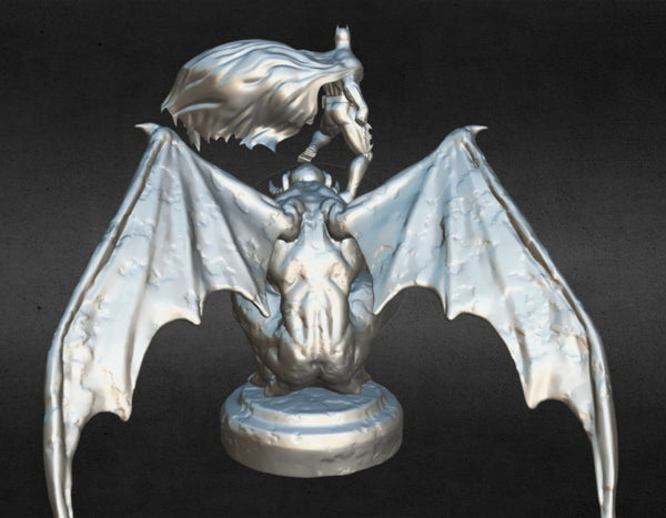 Batman on Devil 3D Model Ready to Print