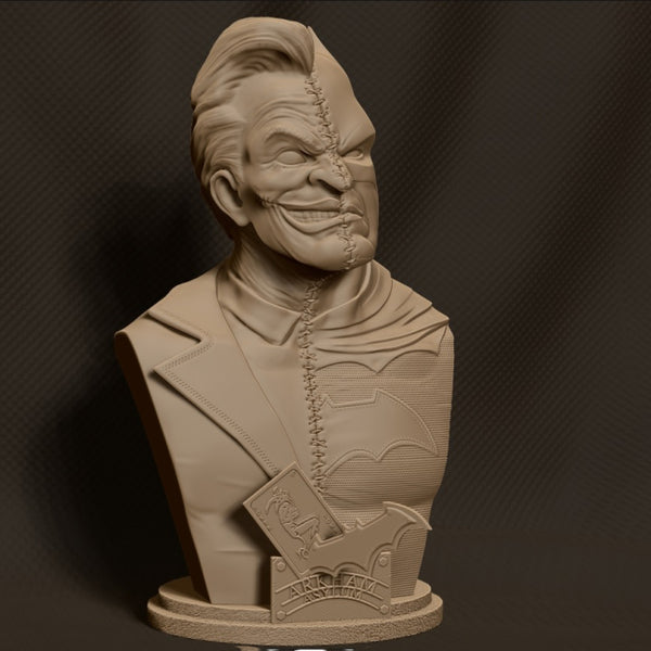 Batman vs Joker Bust 3D Model Ready to Print