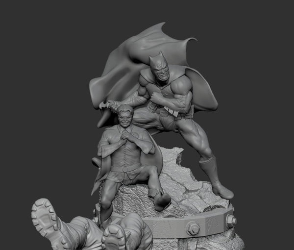 Batman y Robin Miniatures 3D Model Ready to Print
