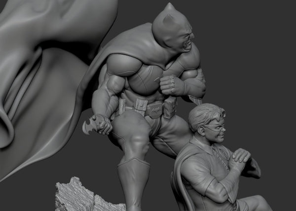 Batman y Robin Miniatures 3D Model Ready to Print