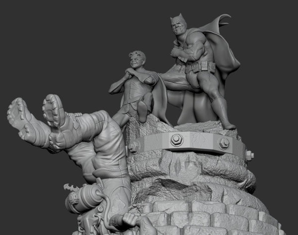 Batman y Robin Miniatures 3D Model Ready to Print