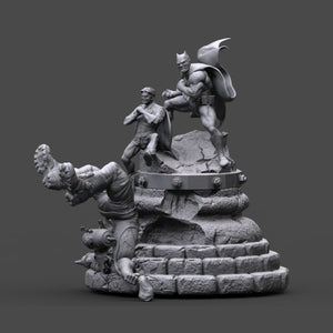 Batman y Robin Miniatures 3D Model Ready to Print