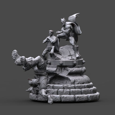 Batman y Robin Miniatures 3D Model Ready to Print