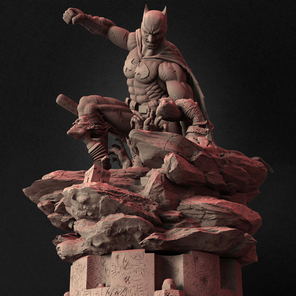 Battman Diorama from DC 3D Model Ready to Print