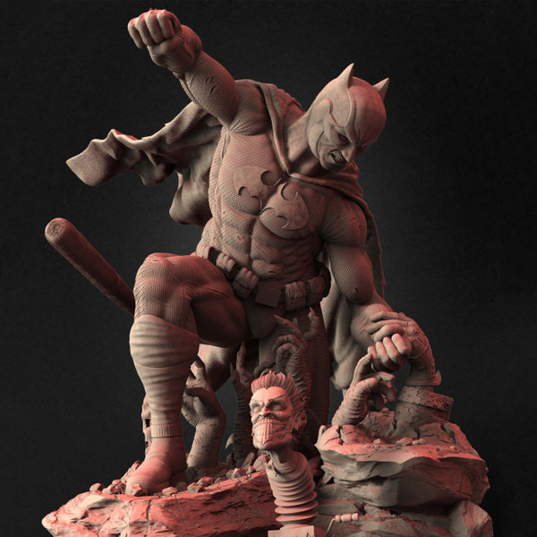 Battman Diorama from DC 3D Model Ready to Print