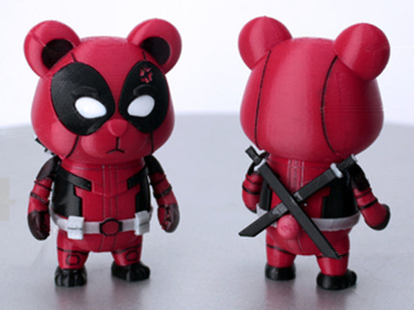 Bear Deadpool 3D Model Ready to Print STL