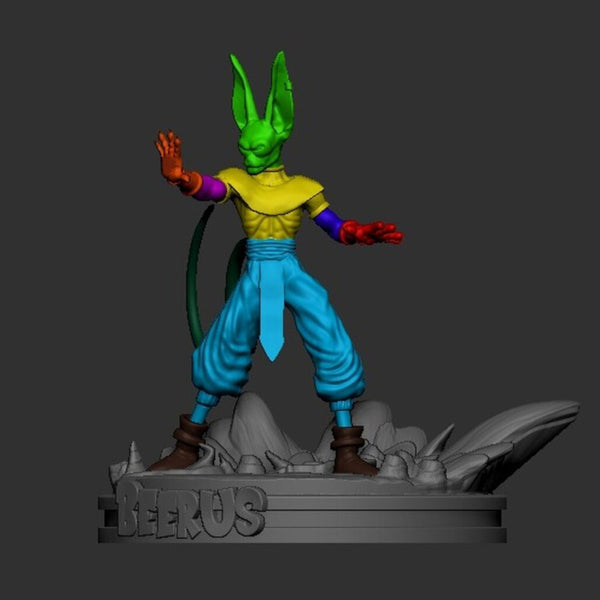 Beerus Dragon Ball Z 3D Model Ready to Print