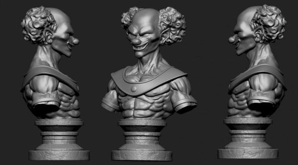 Belmod Bust Figurine 3D Model Ready to Print