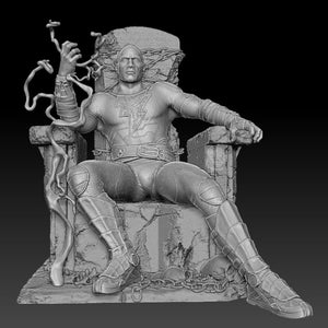 Black Adam 3D Model Ready to Print