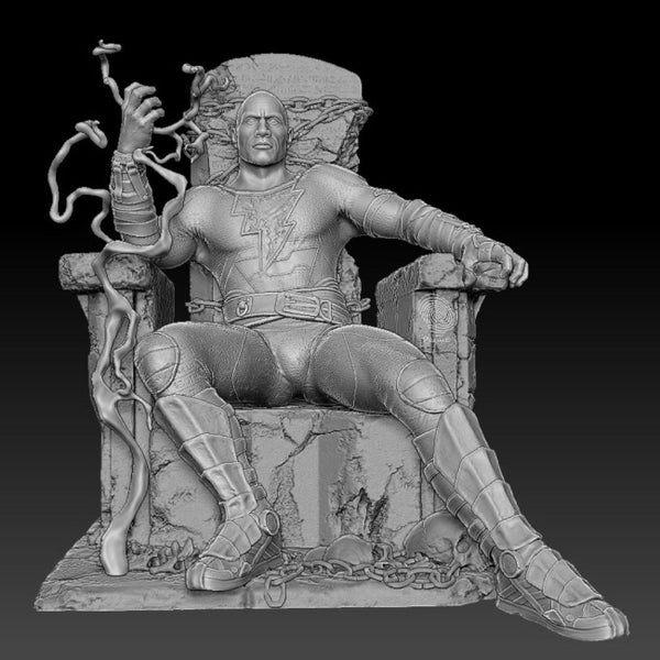 Black Adam 3D Model Ready to Print