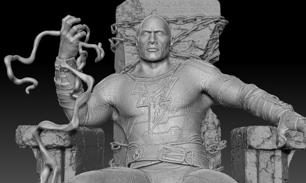 Black Adam 3D Model Ready to Print