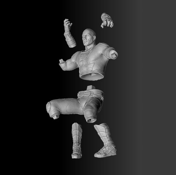 Black Adam 3D Model Ready to Print