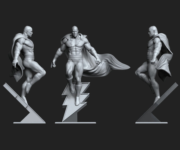 Black Adam Figure 3D Model Ready to Print