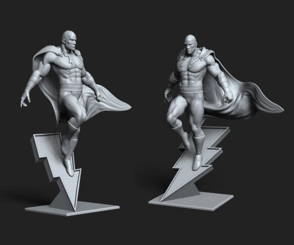 Black Adam Figure 3D Model Ready to Print