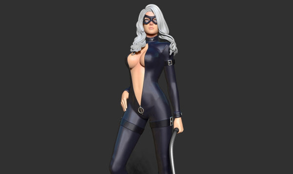 Black Cat Fanart 3D Model Ready to Print