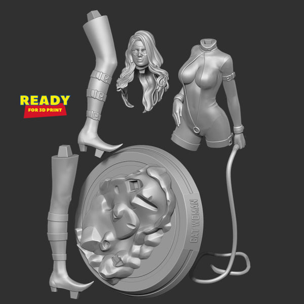 Black Cat Fanart 3D Model Ready to Print