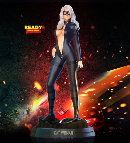 Black Cat Fanart 3D Model Ready to Print