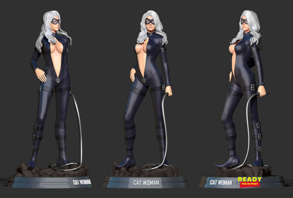 Black Cat Fanart 3D Model Ready to Print