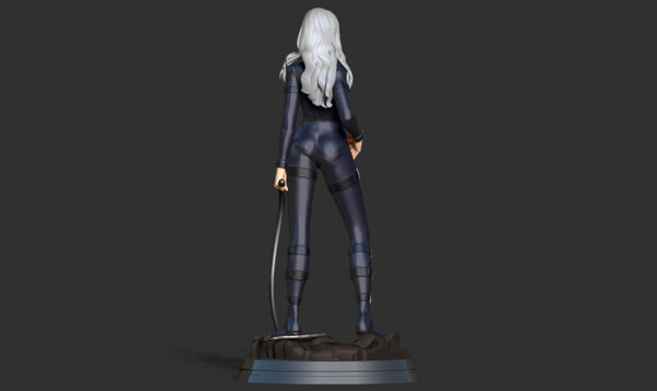 Black Cat Fanart 3D Model Ready to Print