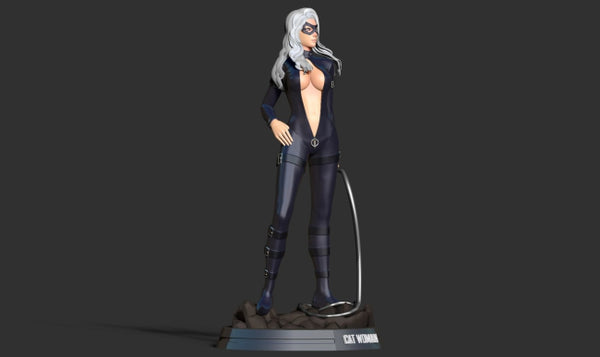 Black Cat Fanart 3D Model Ready to Print