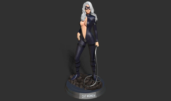 Black Cat Fanart 3D Model Ready to Print
