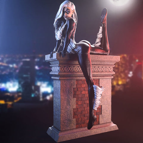 Black Cat Figurines 3D Model Ready to Print