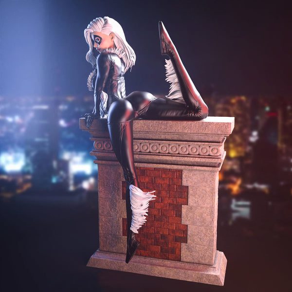 Black Cat Figurines 3D Model Ready to Print