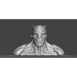 Black Panther Tchalla Bust 3D Model Ready to Print