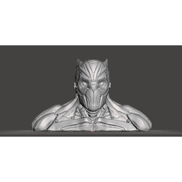 Black Panther Tchalla Bust 3D Model Ready to Print