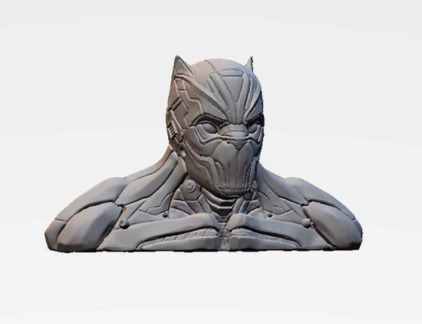 Black Panther Tchalla Bust 3D Model Ready to Print